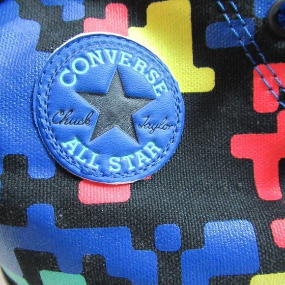 Converse Chuck Taylor All Star Hi Top Shoes Juniors Size 6 Blue GS Gaming Tetris main image 10